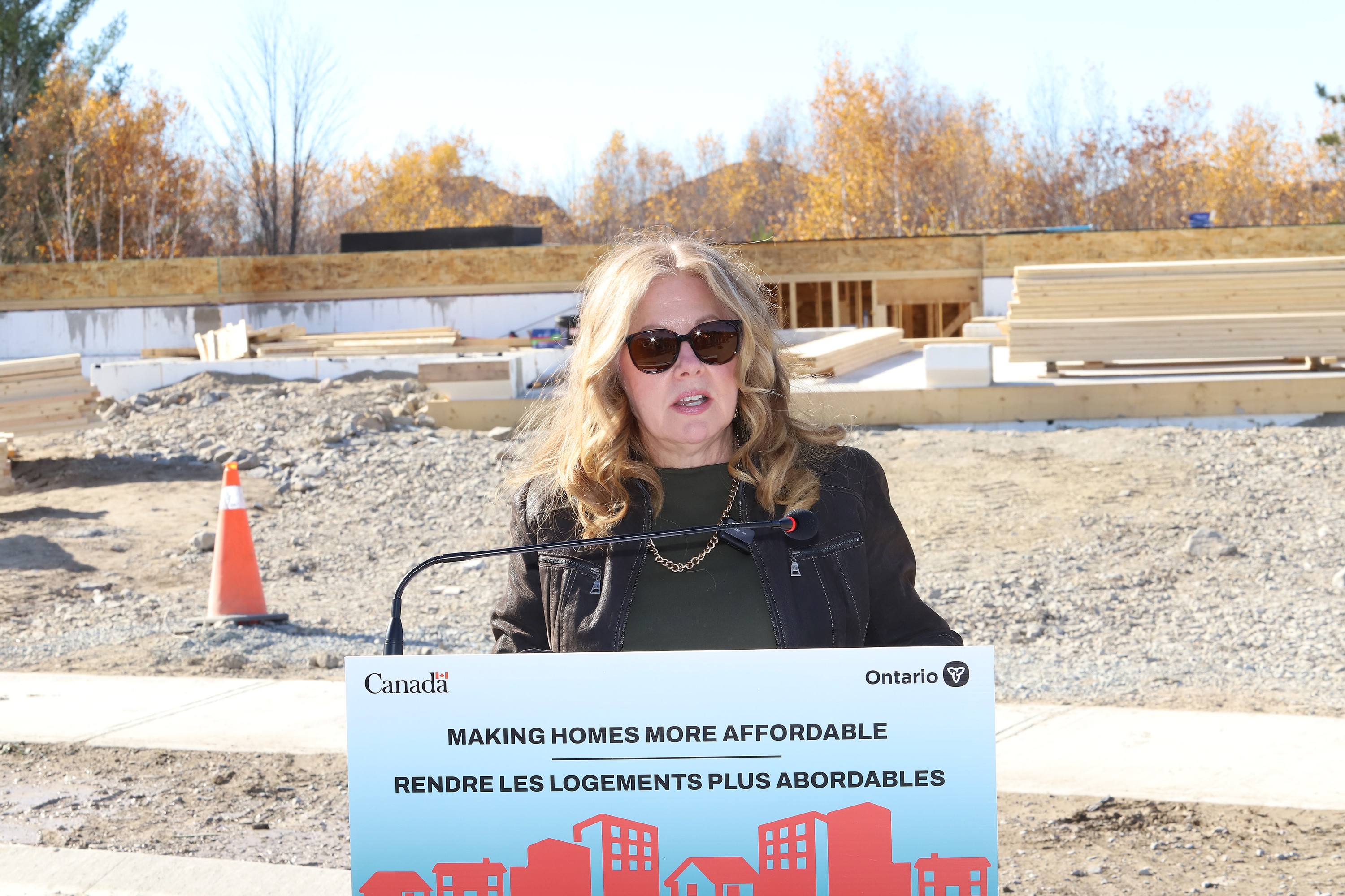 Sudbury MP Viviane Lapointe takes part in a funding announcement in Sudbury, Ont. on Friday October 23, 2026. John Lappa/Sudbury Star/Postmedia Network