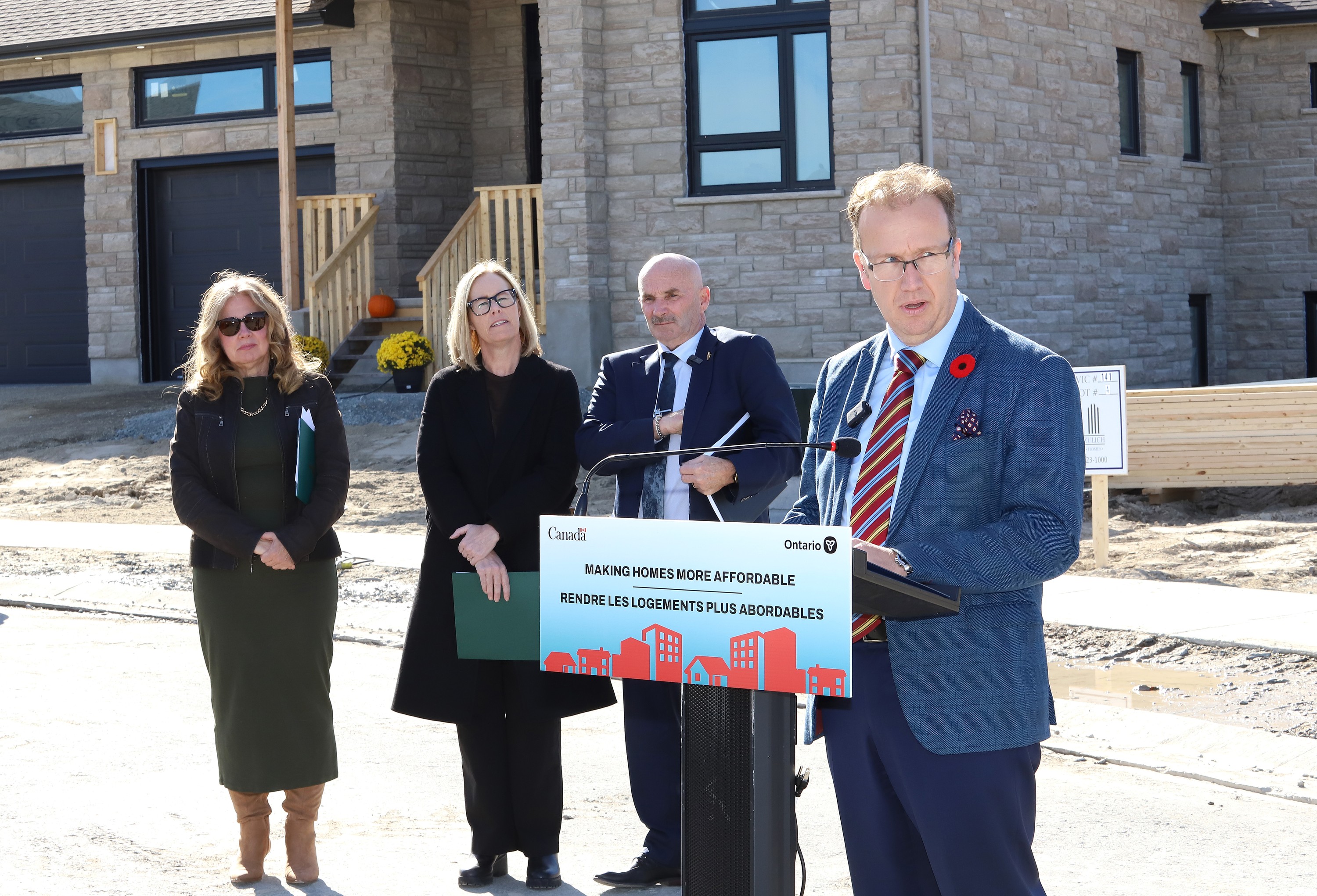 Greater Sudbury Mayor Paul Lefebvre takes part in a funding announcement in Sudbury, Ont. on Friday October 23, 2026. John Lappa/Sudbury Star/Postmedia Network