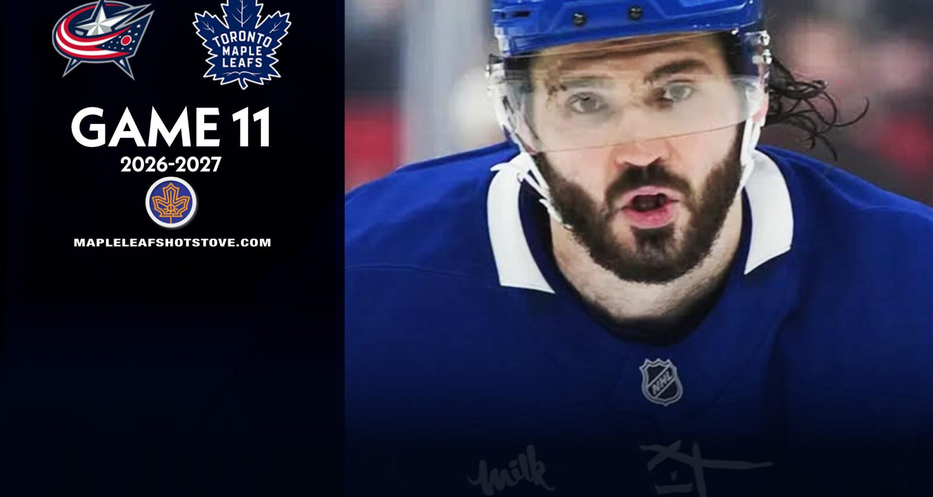Toronto Maple Leafs vs. Columbus Blue Jackets – Game #11 Projected Lines, Preview & TV Info