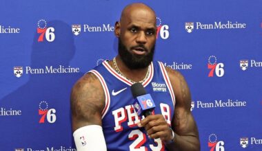 LeBron James' Reason for Wearing No. 9 Jersey at 76ers Practice Revealed in New NBA Rumors