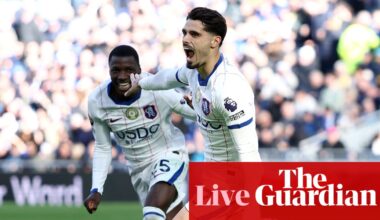 Everton 0-2 Chelsea: Premier League – live | Premier League