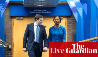 Badenoch delivers speech on final day of Tory conference – UK politics live | Politics