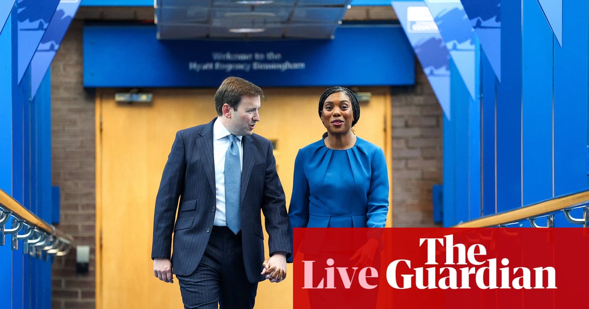 Badenoch delivers speech on final day of Tory conference – UK politics live | Politics