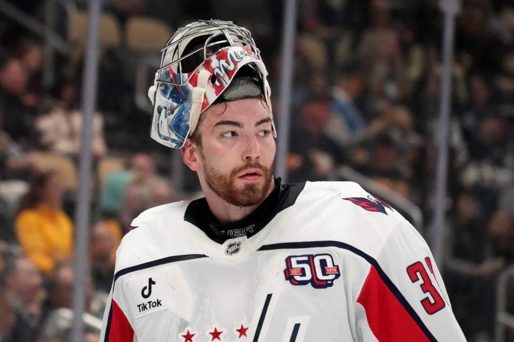 Gene J. Puskar / THE ASSOCIATED PRESS FILES
The Winnipeg Jets new backup goaltender Clay Stevenson said Wednesday he’s good friends with the club’s new starter Stuart Skinner and the two have already trained together in Kelowna.