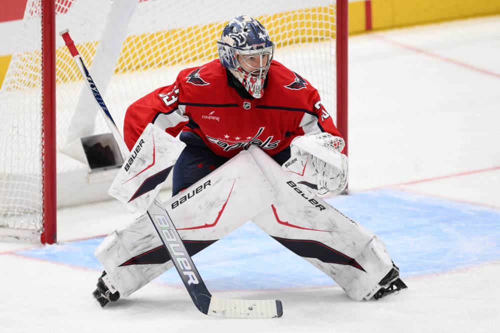 Nick Wass / THE ASSOCIATED PRESS FILES
The Winnipeg Jets picked up the club’s new backup netminder Clay Stevenson from the Washington Capitals before the waiver deadline on Monday.