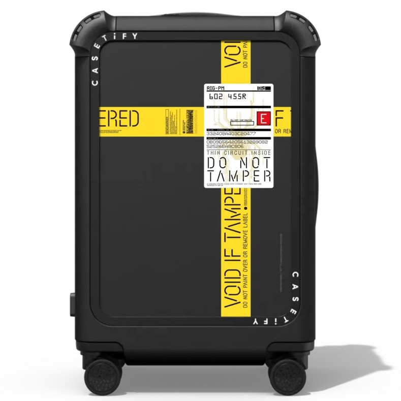 Casetify Bounce suitcase in Hideo Kojima Death Stranding design