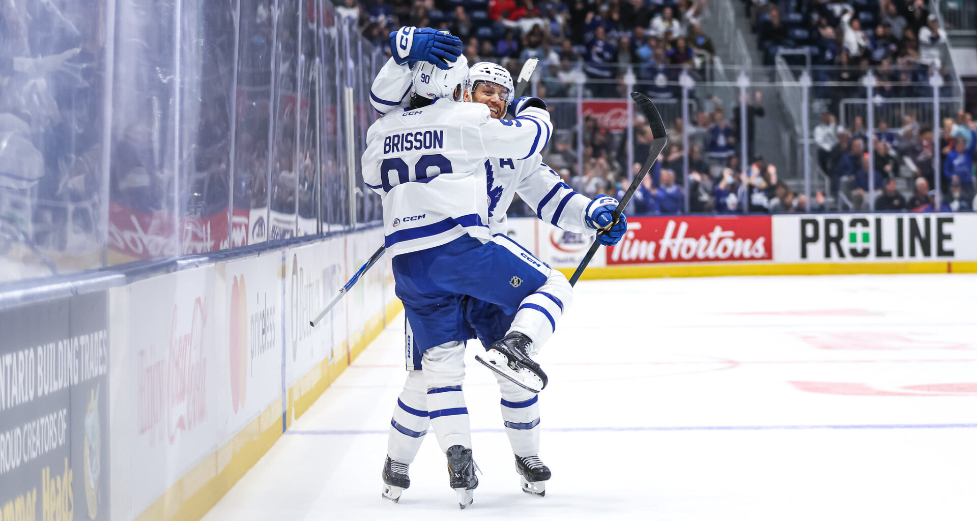 Miroslav Holinka scores first AHL goal as Toronto Marlies extend winning streak to four in Belleville