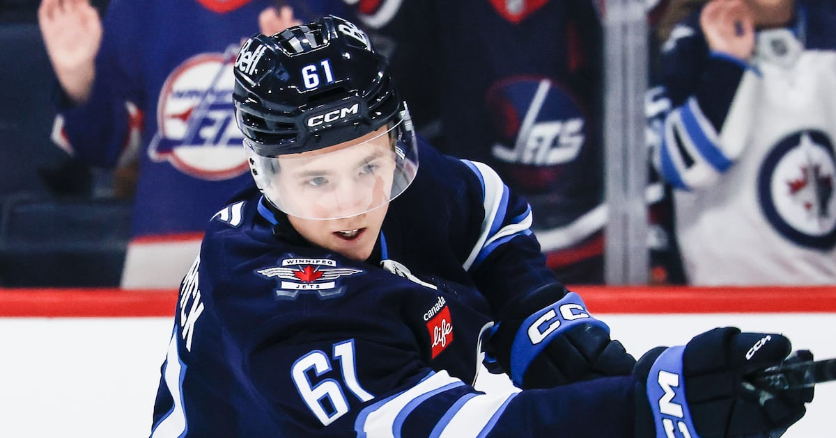 Winnipeg Jets rookie Viggo Björck overcomes pregame jitters to turn in solid NHL debut