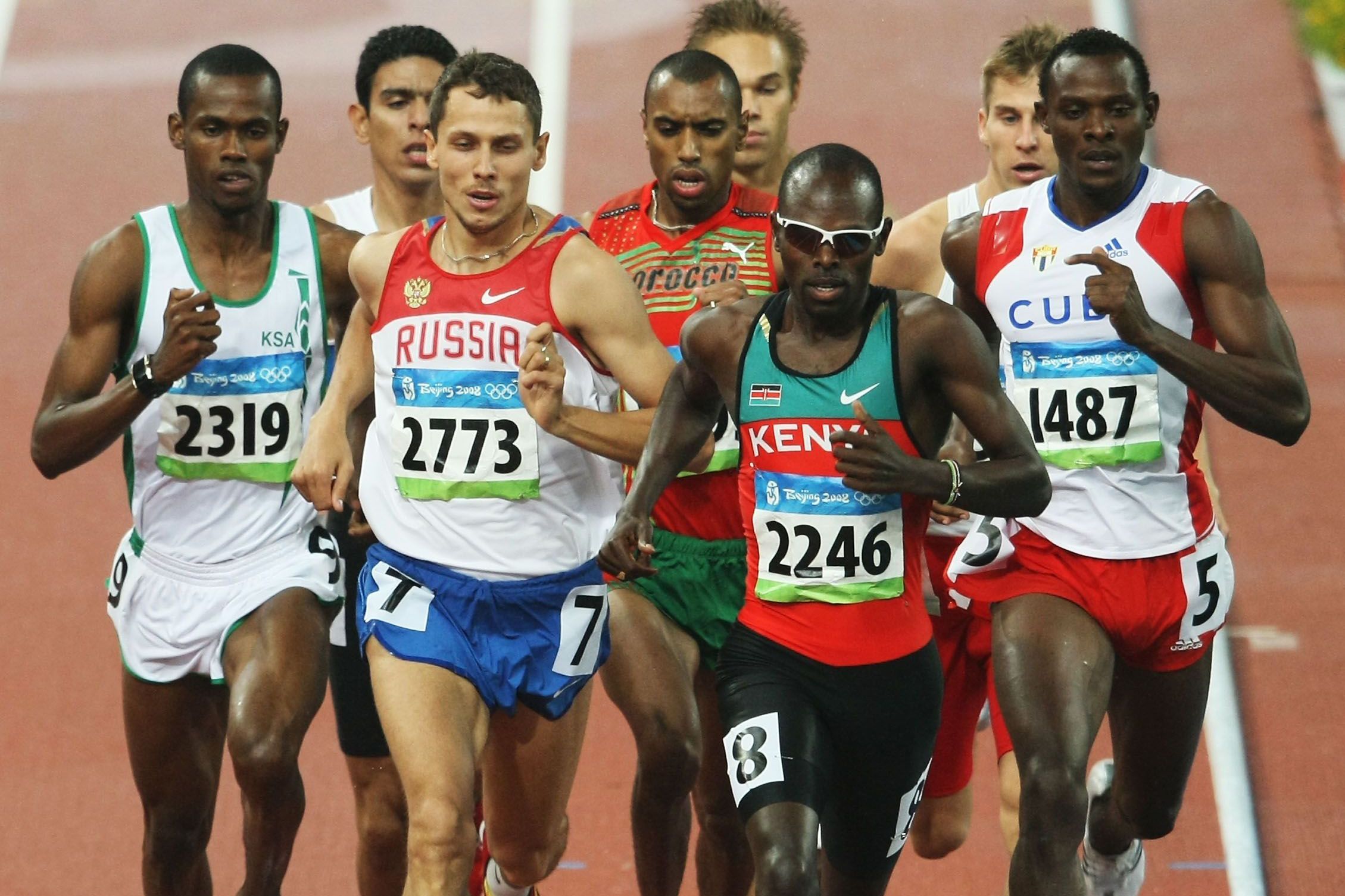 Wilfred Bungei in action at the 2008 Olympics