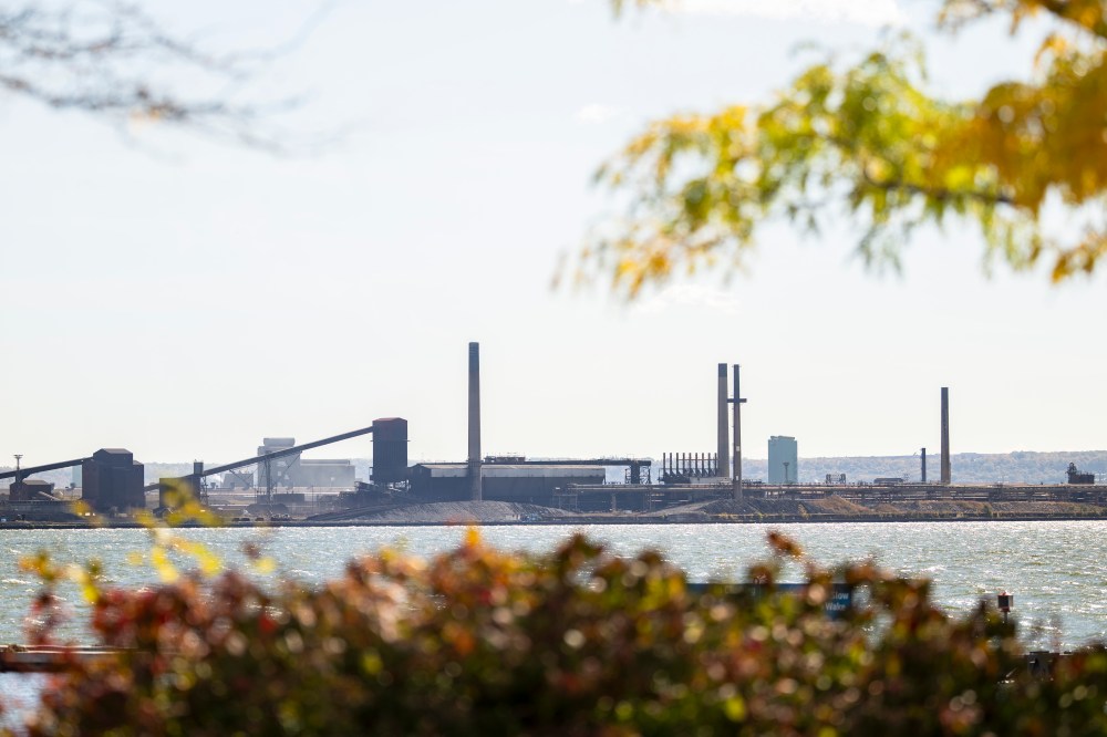 Stelco's Hamilton operations steel production facility is pictured from across the Hamilton Harbour in Burlington, Ont., on Friday, Oct. 9, 2026. THE CANADIAN PRESS/Nick Iwanyshyn