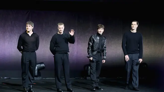 Paul Mescal, Joseph Quinn, Barry Keoghan and Harris Dickinson speak onstage
