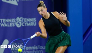 British tennis player Alicia Dudeney at the Wrexham Open