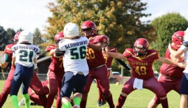 Cowichan Bulldogs battle in Week 5 of spring football season