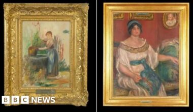 Two Renoir paintings stolen from French museum are recovered - BBC