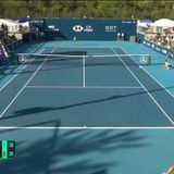 Hunter defeats 16-year-old wild card Lin in 66-minute Beijing opener