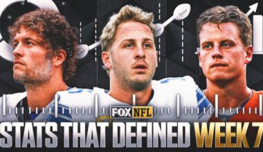NFL Week 7 Defining Stats: Rodgers Passes Manning, Burrow Catches Fire