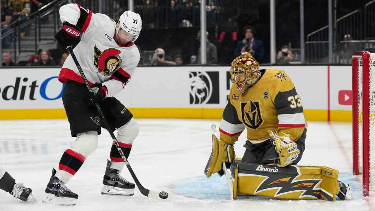 Senators begin five-game road trip with loss to Golden Knights