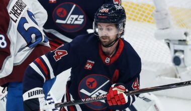 Winnipeg Jets await update on Josh Morrissey (UBI) after early exit vs. Avs