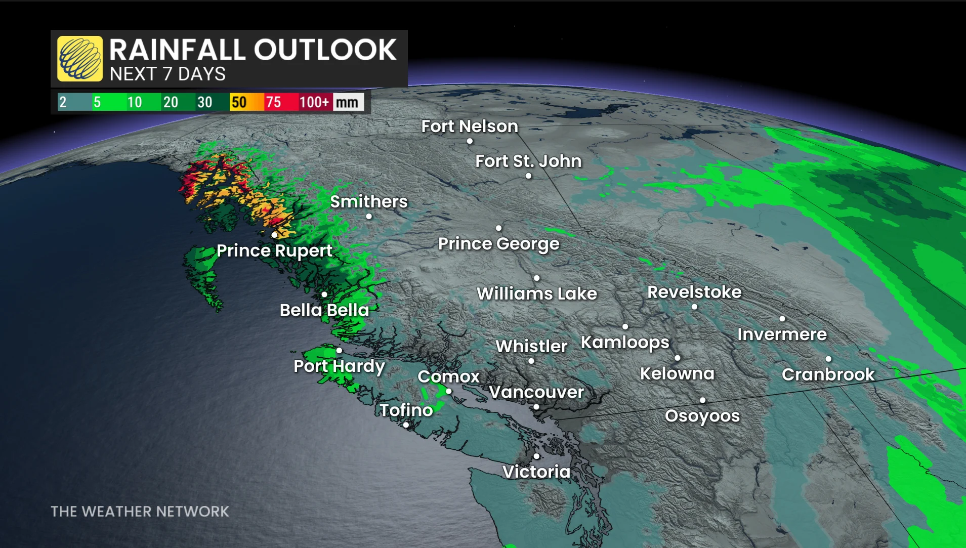Baron - BC rainfall - Oct 19