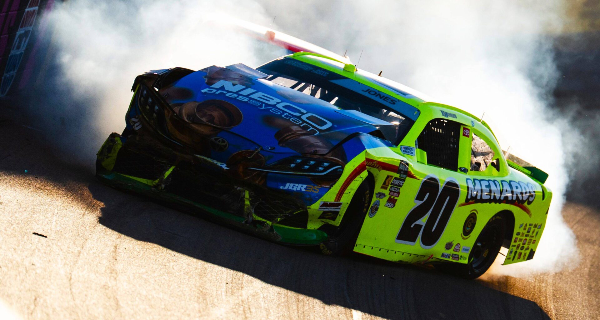 Brandon Jones disqualified by NASCAR after Las Vegas crash