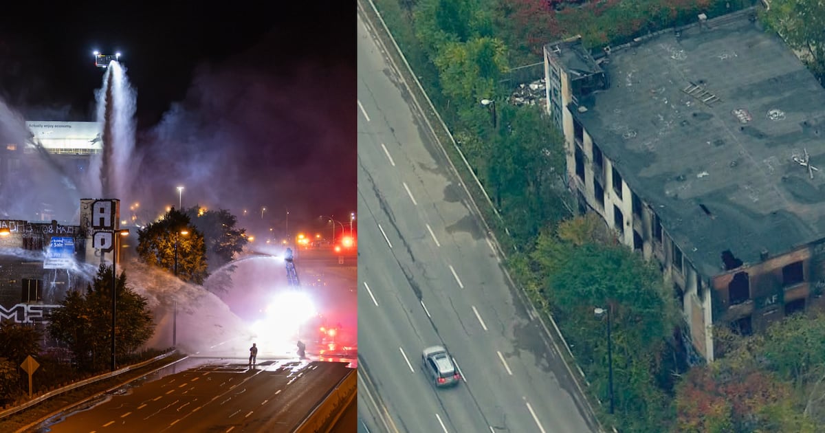 Northbound DVP closed for demolition of nearby building ravaged by fire - CTV News