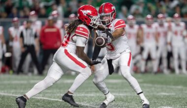 Stampeders beat Roughriders to continue playoff pursuit