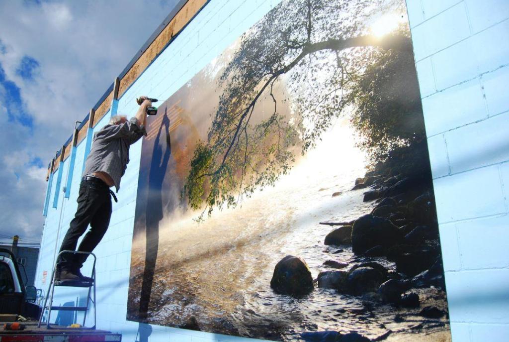 Photographer’s eye-catching installation reflects raw beauty of the Campbell River