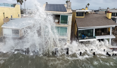 Tropical Storm Rachel Causing Homes To Collapse in California