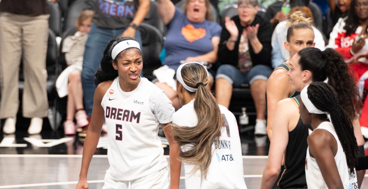 WNBA photo essay: A look at how the fire of Defensive Player of the Year Angel Reese fueled the Atlanta Dream’s Game 1 win