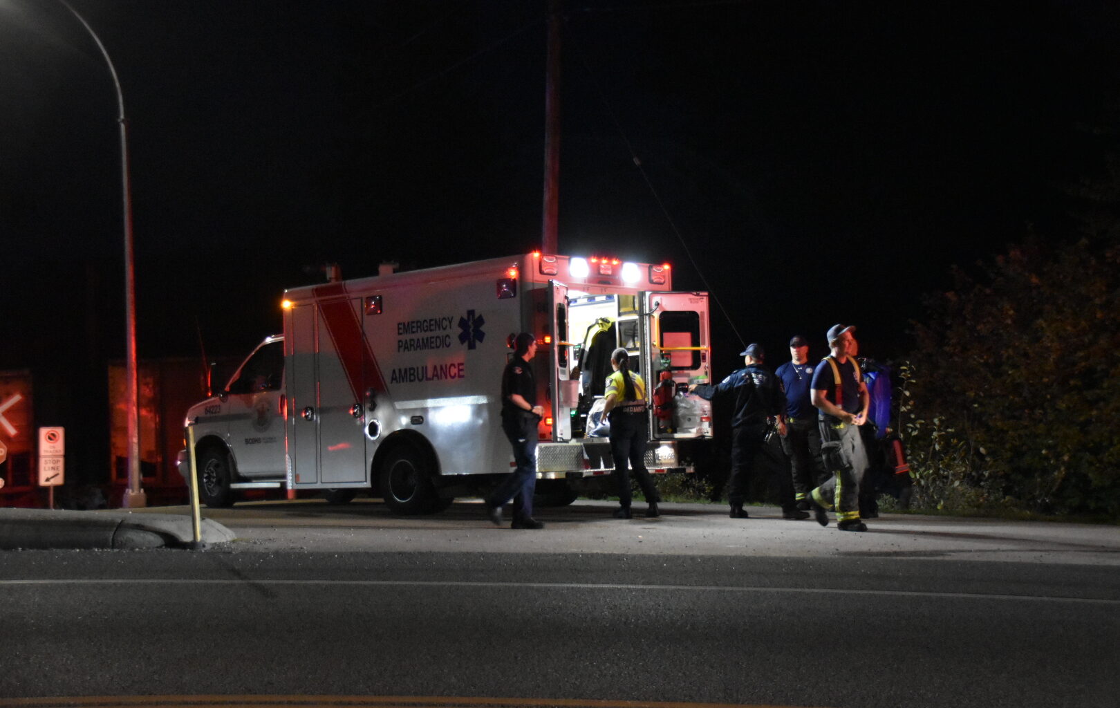 A man in his 60s has survived after being hit by a train in Surrey Tuesday, police say.
