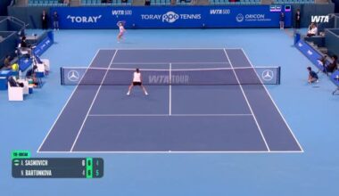 Sasnovich survives twists and turns in Tokyo, bests Bartunkova in three sets