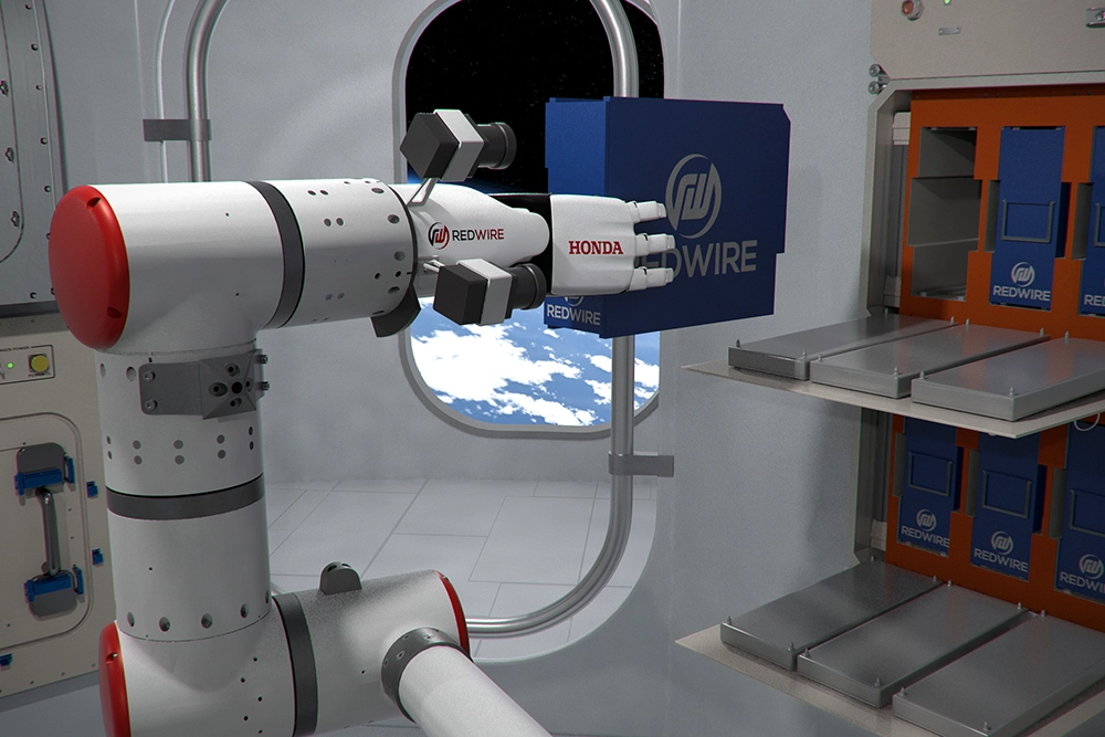 Artist image depicting the Honda/Redwire system in action. Credit - Honda / Redwire