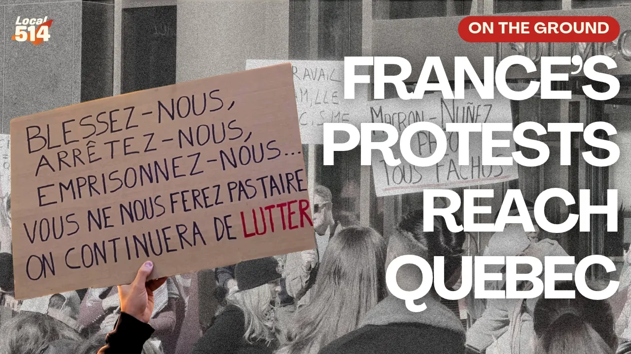 French unrest in Montreal - Frequency