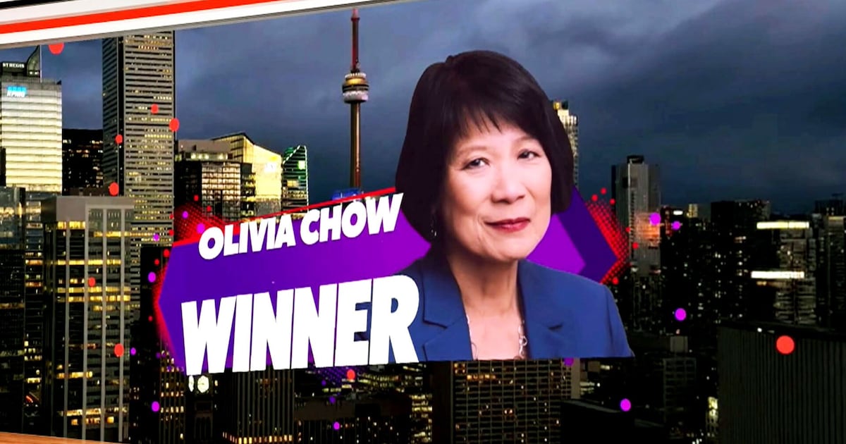 Toronto Mayor Olivia Chow speaks after re-election