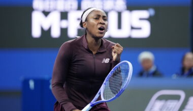 Gauff pulls away late to defeat rising Sun in Beijing