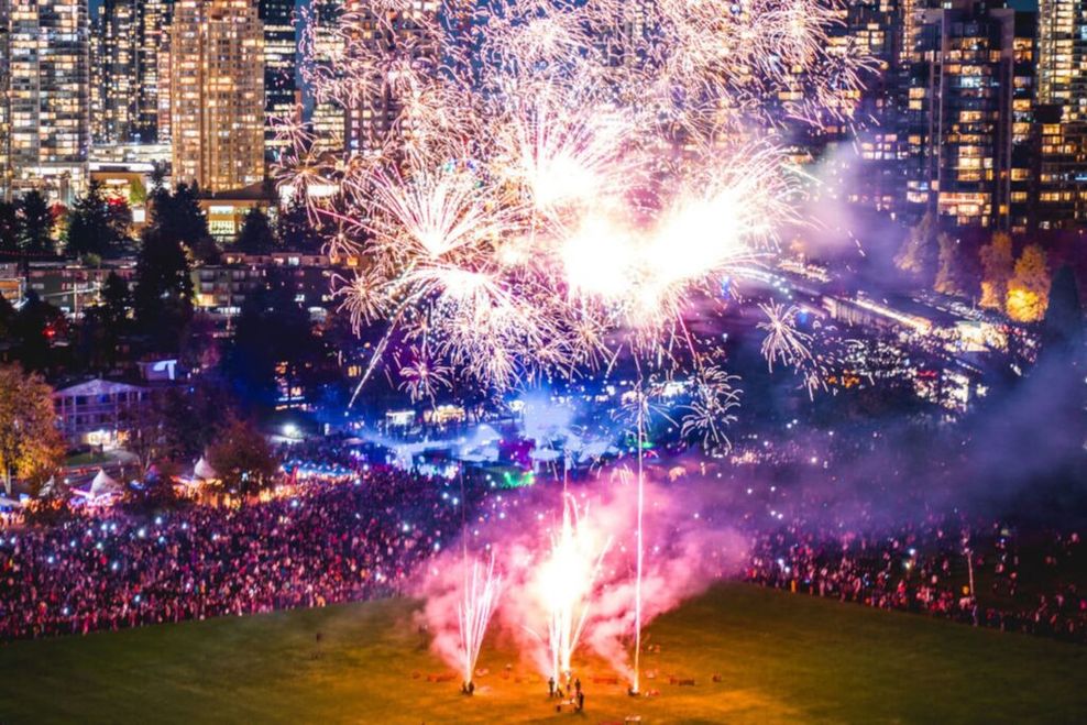 Halloween fireworks