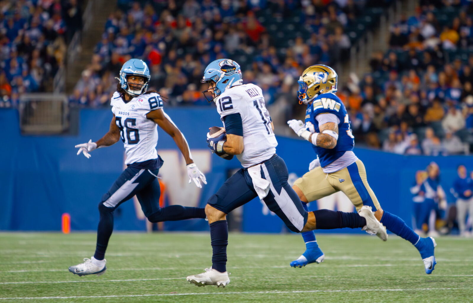 Chad Kelly limited in practice with Toronto Argonauts