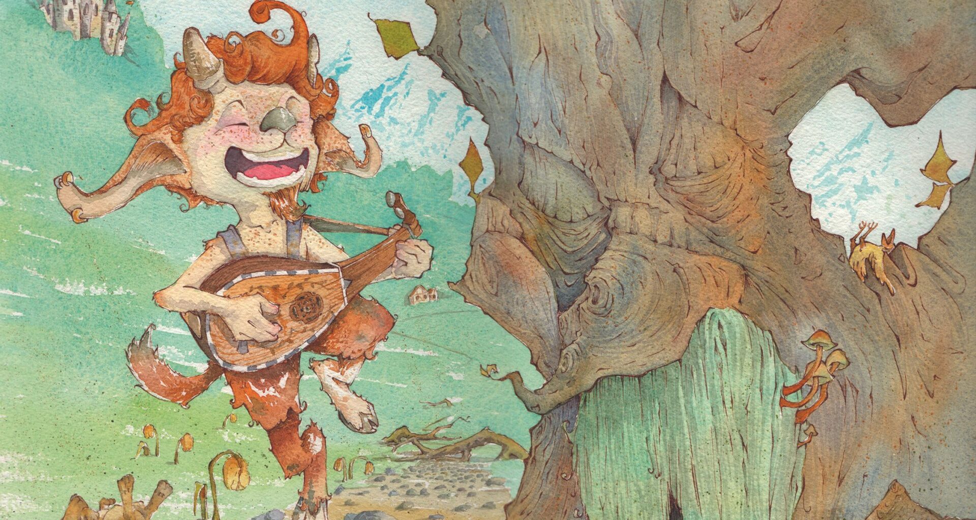 This artist uses pencils and watercolours to capture whimsical fantasies inspired by the magic and wonder he found in books and nature as a child