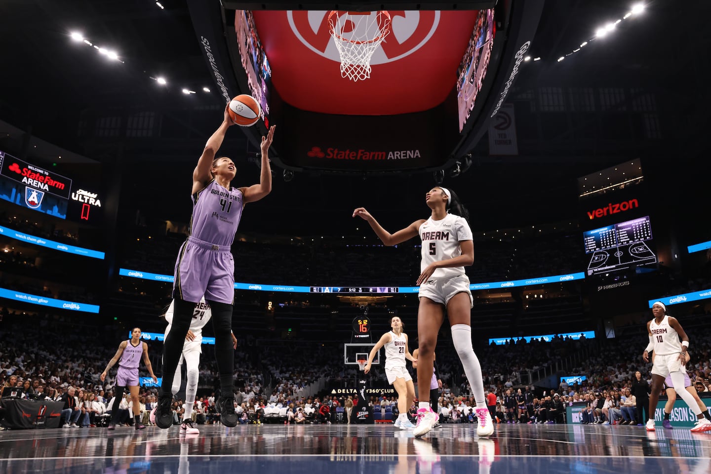 Like Games 3 and 4, Game 6 of the WNBA Finals will be at State Farm Arena in Atlanta, but this time in the afternoon.