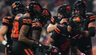 BC Lions secure playoff spot with victory over winless Ottawa Redblacks