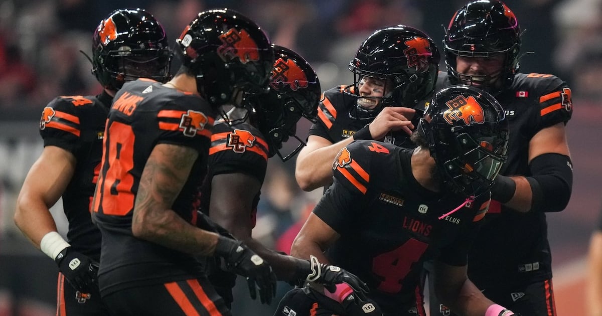 BC Lions secure playoff spot with victory over winless Ottawa Redblacks