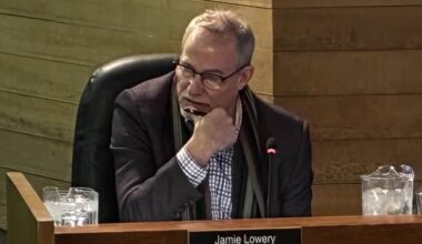 Jamie Lowery at North Bay City Council