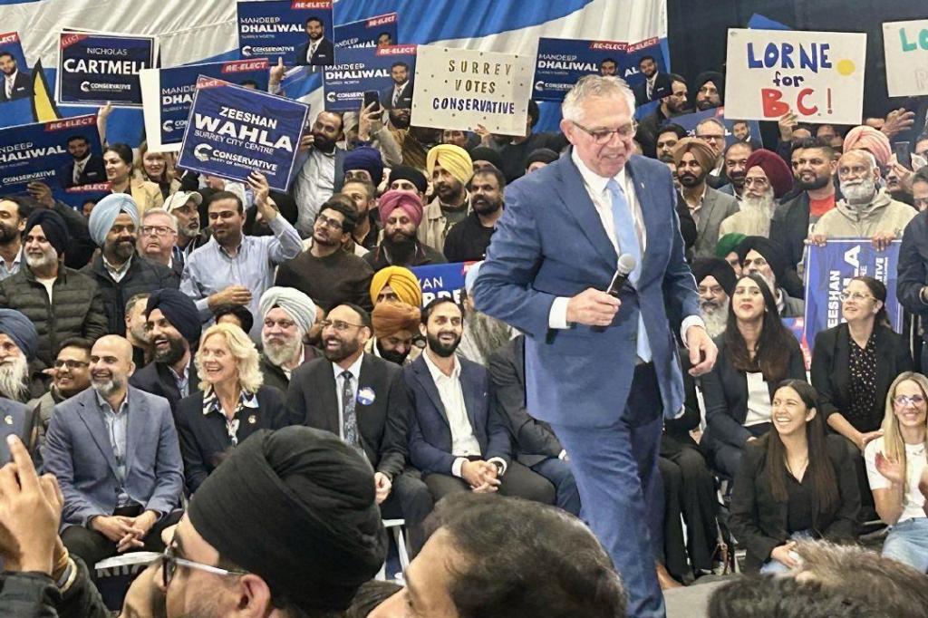 Leaders focus on crucial Surrey ridings as B.C. election nears