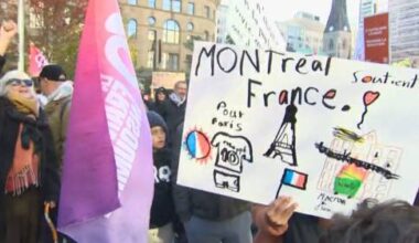 Montrealers rally to support ongoing student protests in France