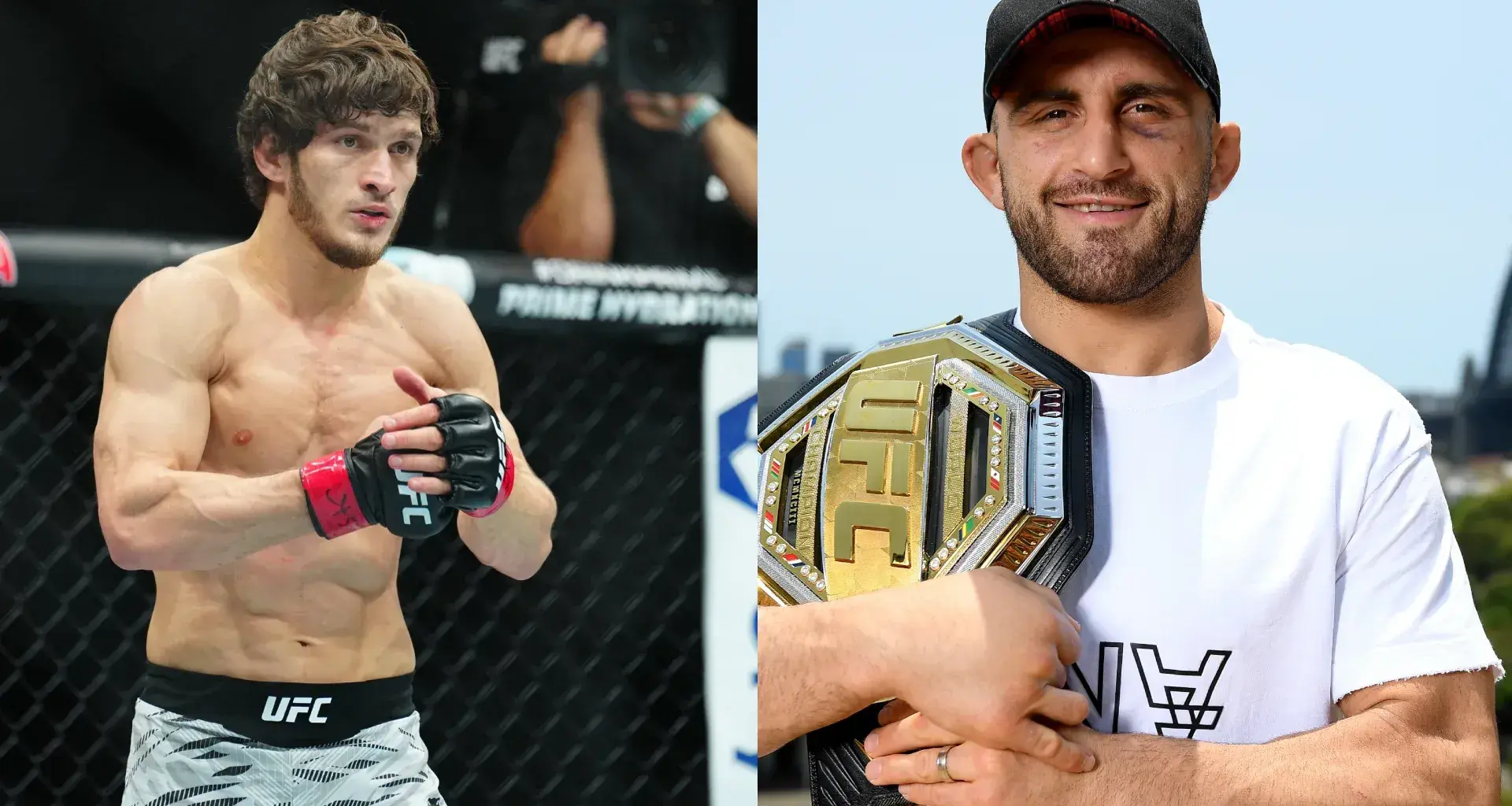 Movsar Evloev, Demetrious Johnson and Jose Aldo