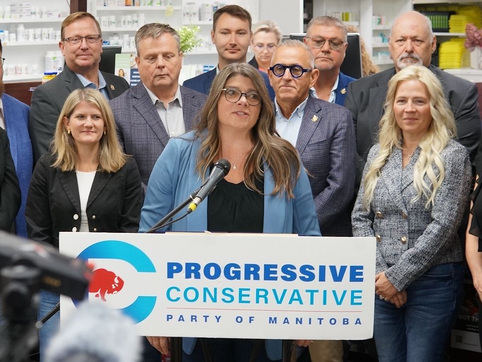 Morden-Winkler MLA Carrie Hiebert at Monday's announcement