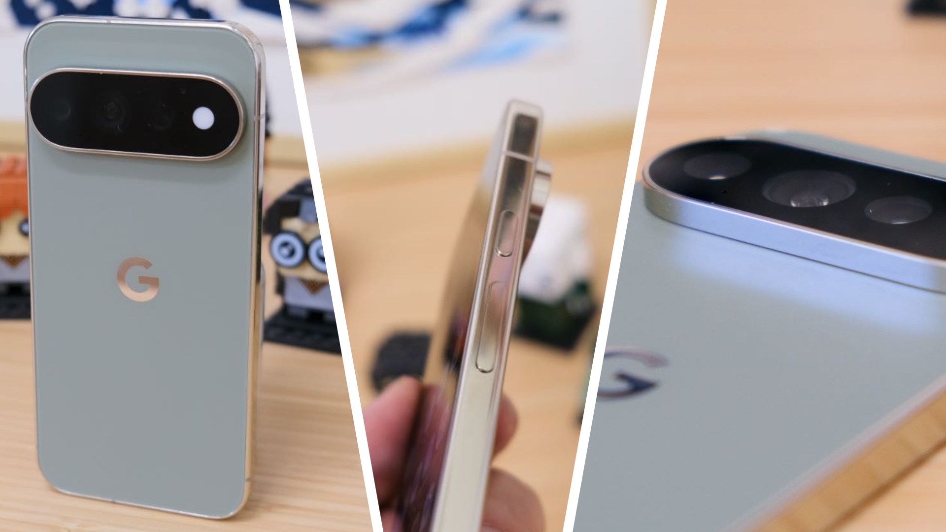 Google Pixel 11 Pro showing its back, metal edges and camera bump