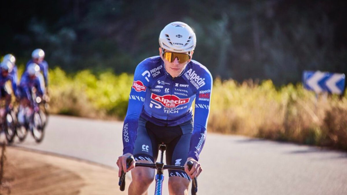 Noah Ramsay in break for 140km at Tre Valli Varesine