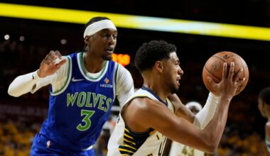 Indiana Pacers' Tyrese Haliburton scoresseven points in first NBA game action in more than 16 months