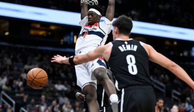 Top draft pick AJ Dybantsa to miss the season opener for Washington Wizards with a sprained ankle